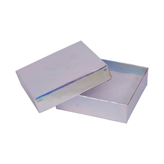 Holographic Silver Jewelry Gift Box by Celebrate It™